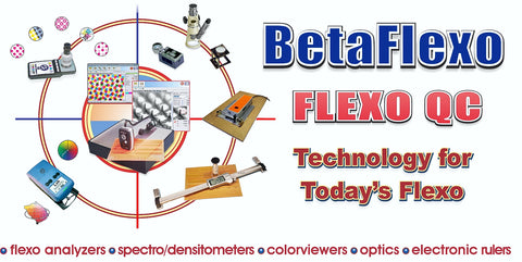 Flexo Analysis Instruments - BetaFlex Pro & NEW BetaFlex Pro2 Flexo Plate & Halftone Image Analyzers & More