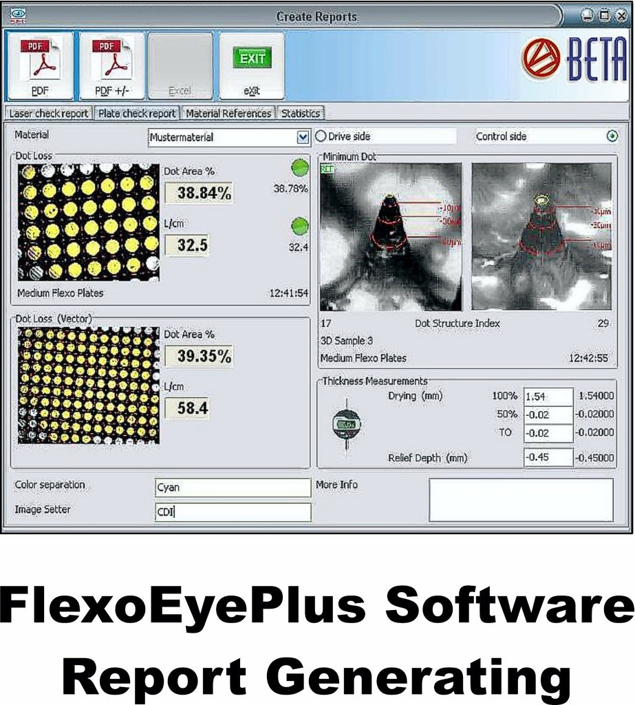 BETAFLEX PRO1 & BETAFLEX PRO2 FLEXO PLATE & IMAGE ANALYZER - OPTIONS & ACCESSORIES