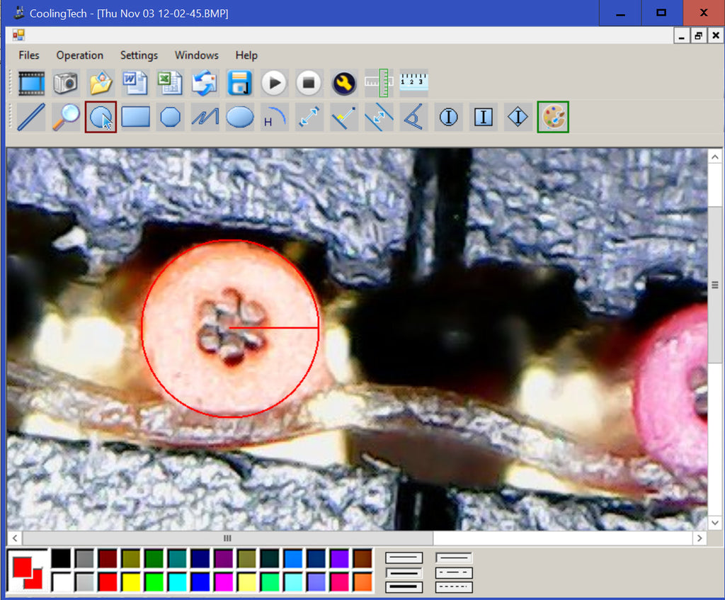 Micro Dottie 3 - CMYK Color Separation USB Video Microscope 500X Enlargement
