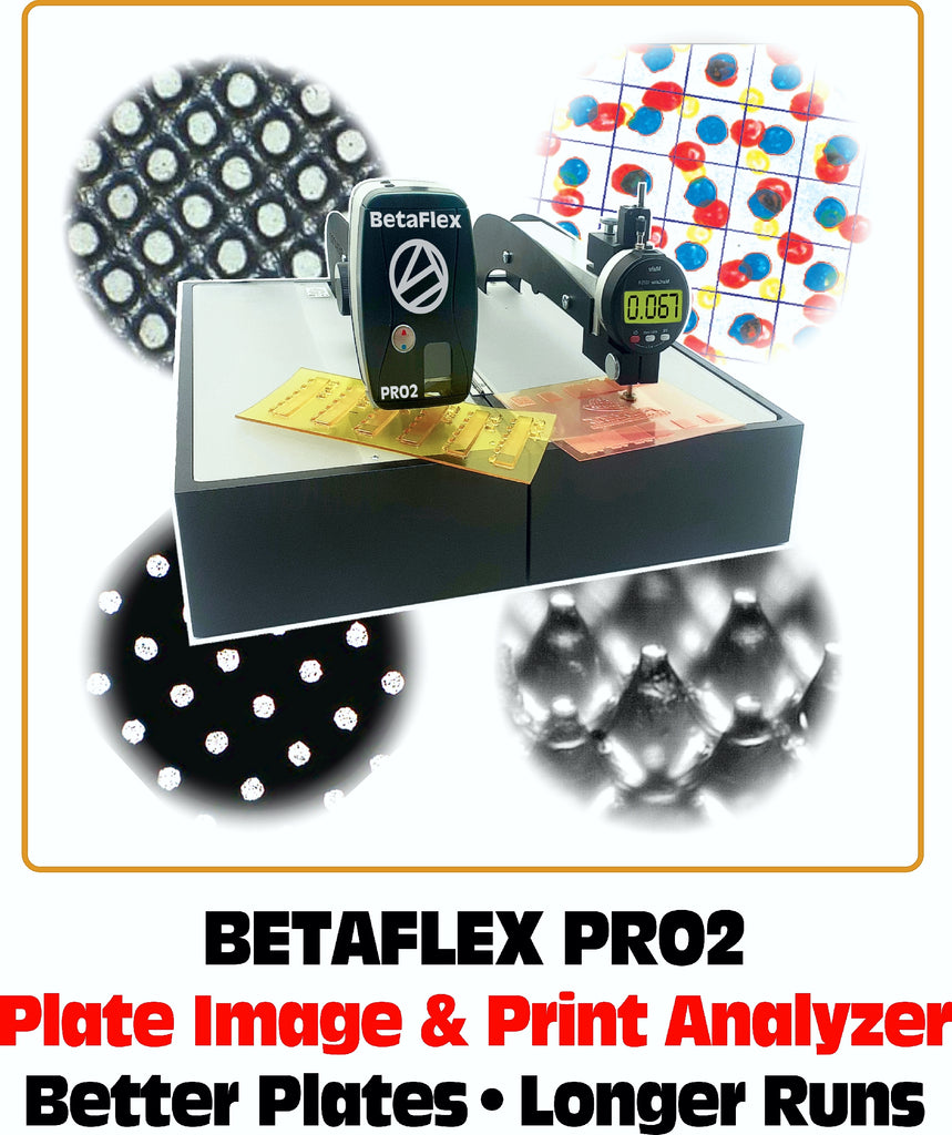 BetaFlex Pro2 flexo plate image and print analyzer  - better plates, longer runs
