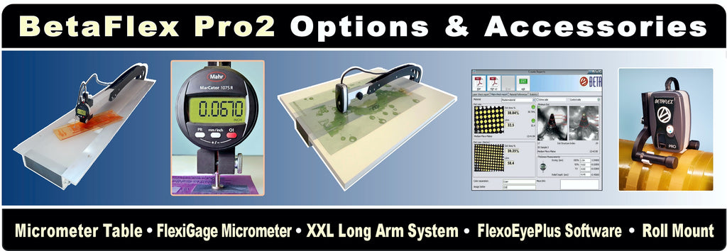 BETAFLEX PRO(1) & BETAFLEX PRO2 FLEXO PLATE & IMAGE ANALYZER - OPTIONS & ACCESSORIES