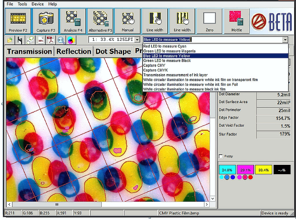 BETAFLEX PRO VERSION 6 SOFTWARE COLOR IMAGING 