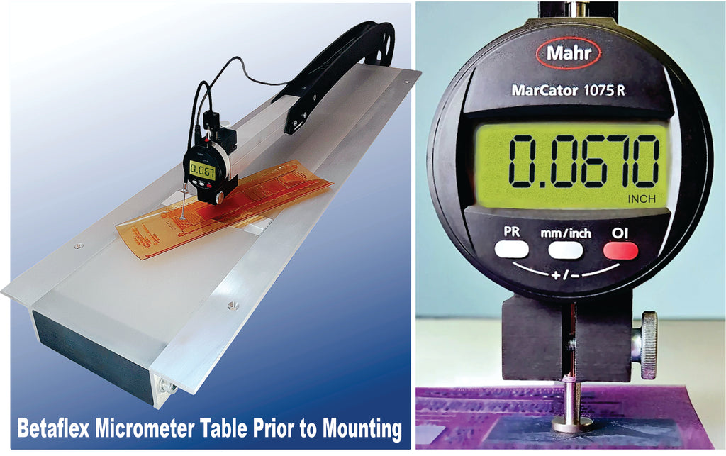 Betaflex Micrometer Table with FlexiGage Database Software