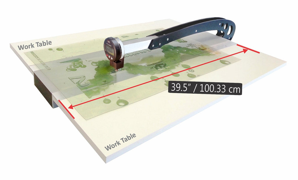 Betaflex Micrometer Table with FlexiGage Database Software (Mahr Micrometer) dimensions 