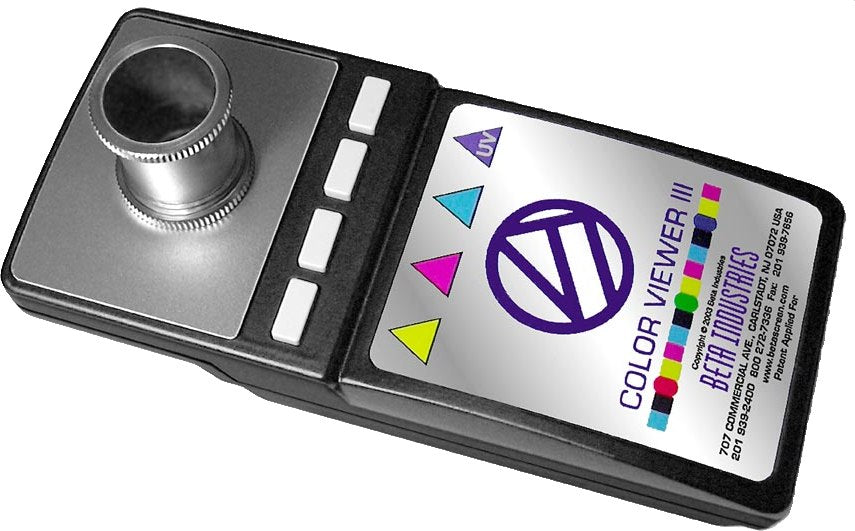 Color viewer device with a brand label on a white background

#BetaColorViewer, #PrintingRegistrationColorContrasting, #HandHeldPrintingViewer, #ViewMetamerisim, #ColorProofingViewer, #PrintColorContrasting, #PrintInkYellowContrasting