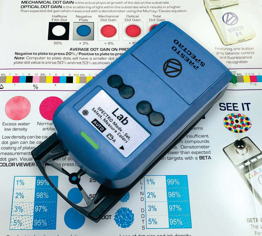 AFFORDABLE BETACOLOR PRESTO SPECTRO SPECTRO DENSITOMETER LAB DELTA E CIE