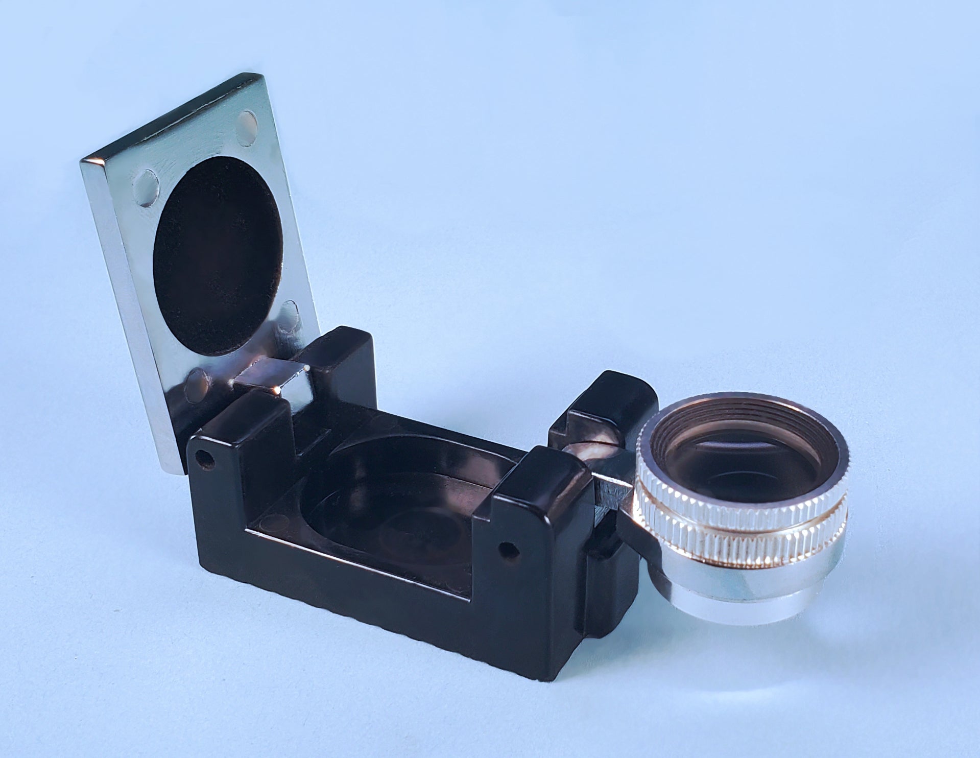 Folding Dual-Light 10x Magnifying Loupe Lens