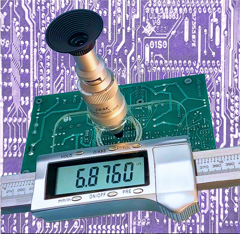 BETA PRECISION DIGITAL ELECTRONIC RULER - Exact Measurement of Materials & Stretch, non-contact circuit board measurement
